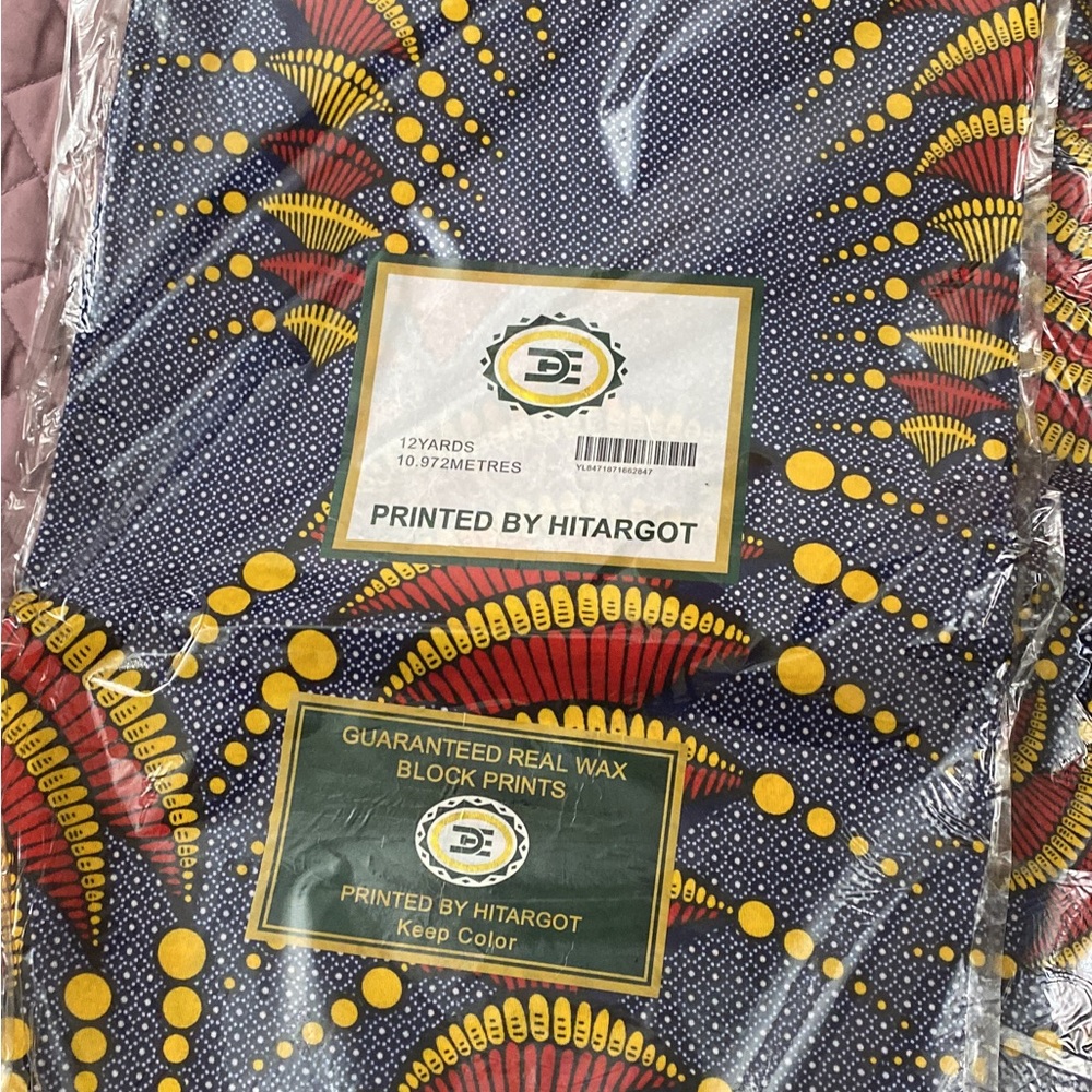 6yrds African Print Fabric Ankara fan fair
